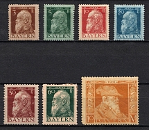 1911 Bavaria, German States, Germany (Mi. 76 II - 79 II, 83 II, 90 II, Signed, CV $60)