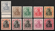 1905-13 German Empire, Germany (Mi. 83 I - 86 I, 88 I - 93 I, Signed, CV $1,200)