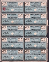 1919 (1 Aug) Frankfurt, Weimar Republic, Germany, 5% Coupon Bonds for 1000 Marks