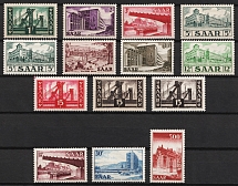 1952 Saar, Germany (Mi. 319 - 337, Full Set, CV $60)