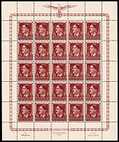 1944 24gr General Government, Germany, Full Sheet (Mi. 118)