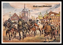 1933-1945  'Greetings from the Munich Octoberfest!', Propaganda Postcard, Third Reich Nazi Germany