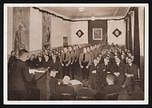 1940 'Rally of the German Bolksgruppe in Lithuania', Propaganda Postcard, Third Reich Nazi Germany