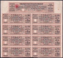 1918 (1 Mar) Leipzig, German Empire, Germany, 5% Coupon Bonds for 500 Marks