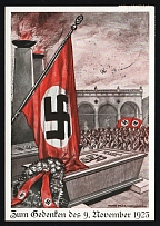 1923 'In Memory of November 9 1923', Propaganda Postcard, Third Reich Nazi Germany