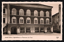 1938 'Adolf Hitler's Birthplace in Braunau am Inn', Propaganda Postcard, Third Reich Nazi Germany