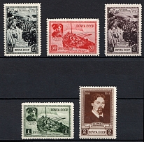 1941 The 25th Anniversary of the Death of Surikov, Soviet Union, USSR, Russia (Zv. 722 - 726, Full Set, CV $250, MNH)