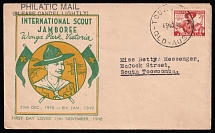 1948 (15 Nov) 'Pan-Pacific Jamboree Scouts', Australia, FDC Cover from and to  South Toowoomba franked with Mi. 193