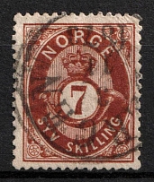 1873 7Sk Norway (Mi. 21, Used, CV$85)