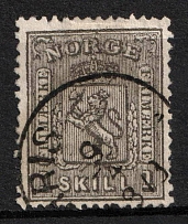 1868 1Sk Norway (Mi. 11, Used, CV $55)