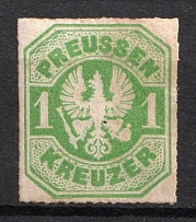 1867 1kr Prussia, German States, Germany (Mi. 22, CV $50)